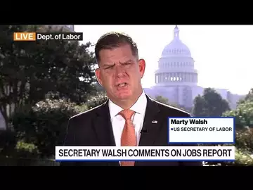 Labor Secretary Walsh on Jobs Report, Port Union Talks