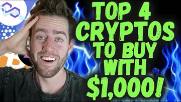 Top 4 Crypto To Buy TODAY With $1,000! What To Buy Before It's Too Late!