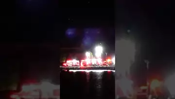 DC Plane Crash: The crash scene in the Potomac River