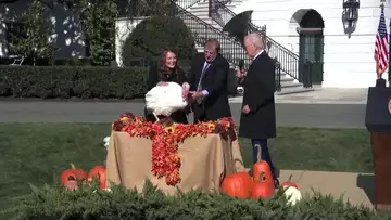 President Biden Pardons Two Thanksgiving Turkeys
