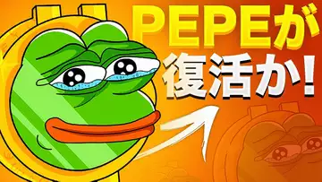 PEPEに復活の兆しが！？今後は最高値を更新する？？考察をご紹介！！