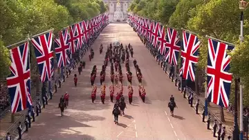 Queen Elizabeth II's Coffin Arrives in Westminster Hall