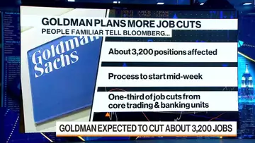 Goldman to Cut About 3,200 Jobs