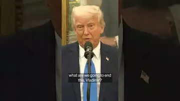 Trump on his call with #Putin: I think something's going to happen #war #shorts