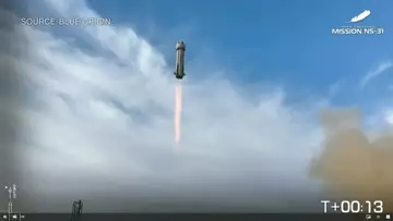 Blue Origin Rocket Sends Katy Perry to Edge of Space