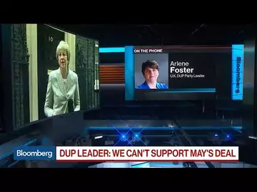 DUP Calls May's Belfast Visit `Waste of Time,' Says Brexit Deal Won't Pass