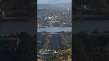 堪培拉城市规划俯瞰。