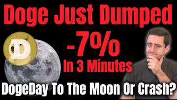 Dogecoin Just Fell 7% In Minutes! Is Doge Going To The Moon Or Crashing On DogeDay?