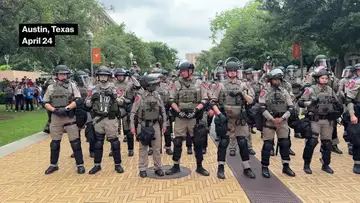 Mounted Police Clear Pro-Palestinian Protesters at University of Texas