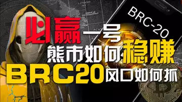 必赢一号,熊市如何稳赚!BRC20风口如何抓!