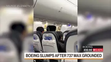 Boeing Shares Slide After Plane Window Blowout