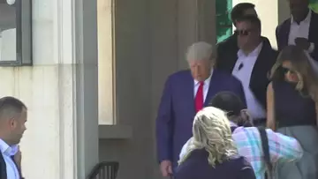 Former President Donald Trump Votes in Florida