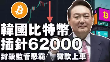 比特币站稳9万6;韩国比特币插针6万2;山寨之牛蓄势待发;Coinbase封杀“监管恶霸”;微软投资比特币 20241204