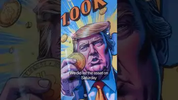 Trump's memecoin rallies crypto supporters and markets #crypto #memecoin #trump #shorts #coinbase