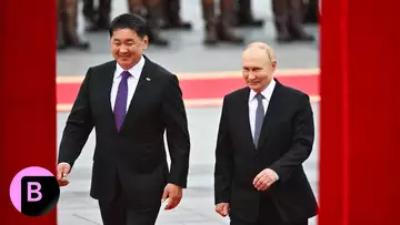 Russia's Putin Attends Welcome Ceremony in Mongolia