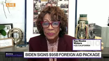 Rep. Waters on Speaker Johnson, Foreign Aid, Stablecoins