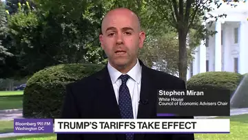 Miran Talks Trump's Tariffs, Exemptions and Waller
