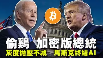 灰度继续抛售?川普、拜登相关迷因币有搞头吗?台湾修订反洗钱法;马斯克终结ChatGPT?必赢从50万到700万 20240510