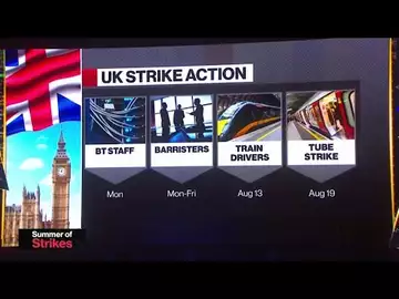 UK's Summer of Strikes Spreads From Ports to Courts