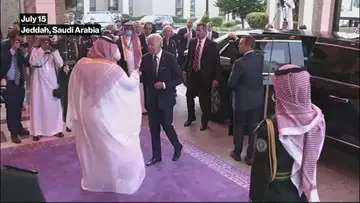 President Biden Fist-Bumps Saudi Prince Salman in First Meeting
