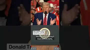 Trump to impose higher tariffs on steel into the US #shorts