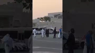 US hostages are freed from Iran and arrive in Qatar #politics #shorts