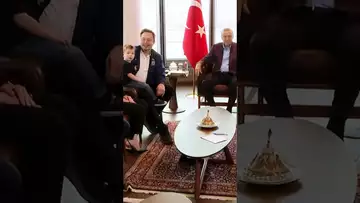 Elon Musk meets with Turkey’s Erdogan in New York #politics #shorts