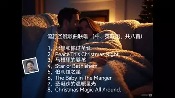 圣诞流行歌曲联唱 (中、英双语,共八首)