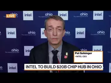 Intel CEO Gelsinger on 'Massive' New Hub, Chip Shortage