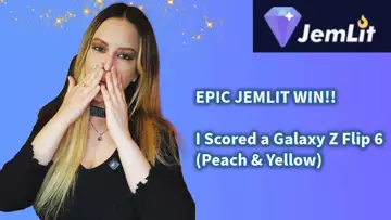 EPIC Jemlit Win: I Scored a Galaxy Z Flip 6 (Peach & Yellow)!!