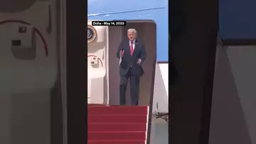 President #Trump continues his trip in the Middle East landing in Qatar