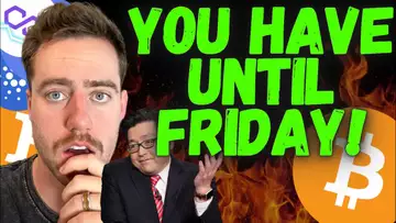 BITCOIN - TOM LEE SAYS YOU HAVE UNTIL FRIDAY!!