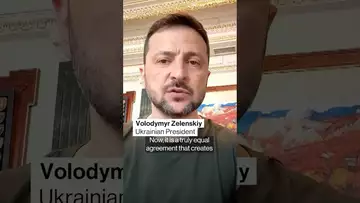 Ukraine's Zelenskiy says the natural resources deal reached with Trump is fair #war #politics
