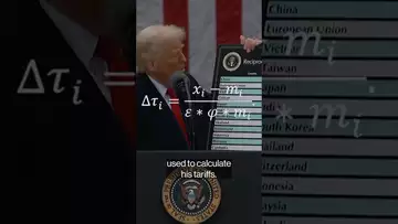 #Trump #tariffs - This is the formula Trump used #politics #shorts