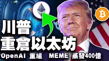 比特币96000爆空头?川普重塑以太坊未来;Memecoins 蒸发 400 亿;OpenAI重组;Balance.fun 节点爆火+ 20241230