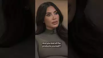 Kim Kardashian— yes I test everything myself #bloomberg #shorts