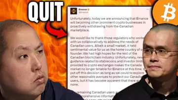 Bitcoin Holders...Binance Leaves Canada | Pepe Pumps