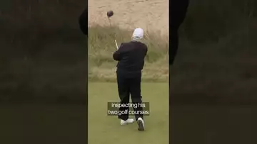 Trump wraps up trip to Europe opening his second golf course in Scotland