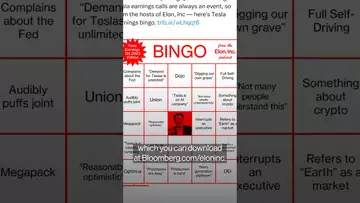 Elon bingo card