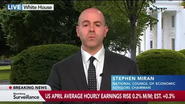Miran Calls Jobs Report 'Solid,' Expects Deal With China