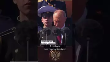 Russia’s Putin says a war has been unleashed against the motherland #russia #ukraine #shorts