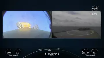 SpaceX Lands Falcon 9 Rocket on Drone Ship