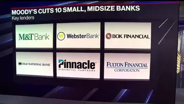 Moody's Cuts Ratings at 10 US Banks