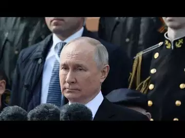 Putin Watches Smaller-Than-Usual Military Parade