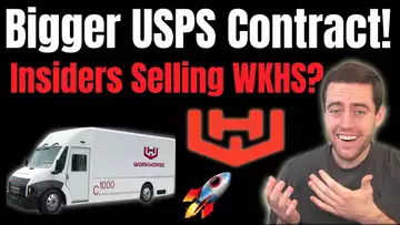 Workhorse News! 2 HUGE Issues Are GONE!! $8 Billion USPS Contract and Insider Selling!?