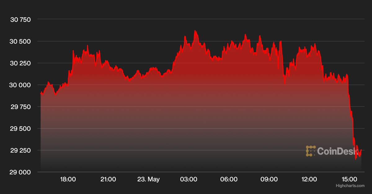 Market wrap_ Bitcoin unable to hold $30K, altcoins mixed